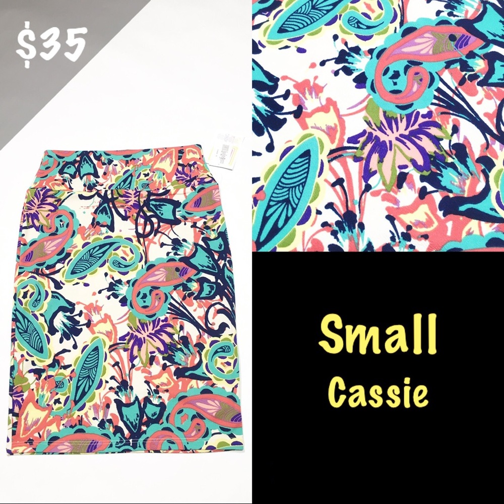 NWT LuLaRoe Small Cassie Skirt Floral